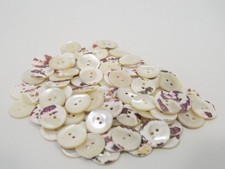 100 alte Perlmuttknöpfe 17 mm