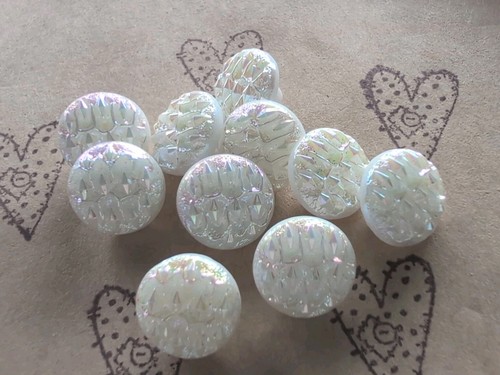 Vintage glasknöpfe - ♥nr.16-vintage,