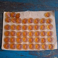 44 Stk Alte Glasknöpfe auf