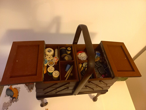 Chippendale alter nähkasten - alter,