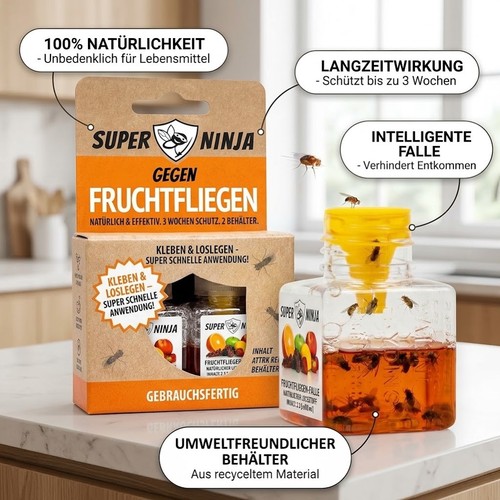 Super ninja fruchtfliegenfalle - super,